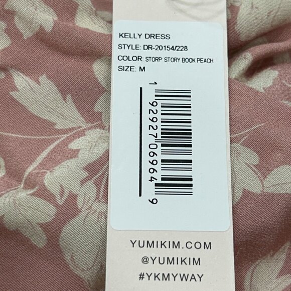 NWT Yumi Kim Story Book Peach Pink Kelly Midi Dress Size Medium - Picture 10 of 13